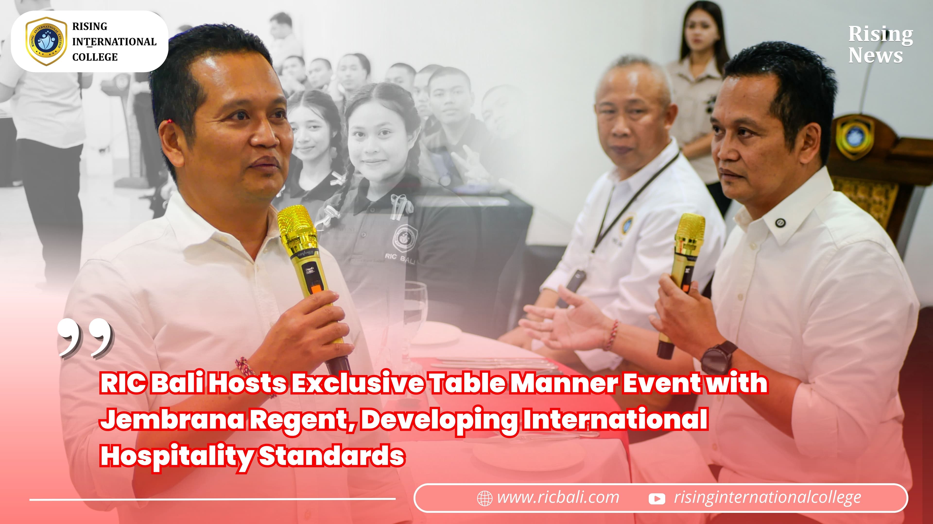 RIC Bali Hosts Exclusive Table Manner Event with Jembrana Regent, Developing International Hospitality Standards
